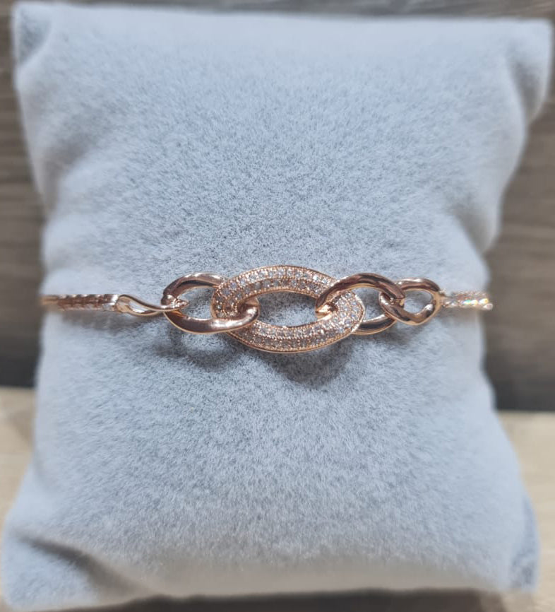 M&M Collection - Chain Bracelet - Infinity In Rose Gold