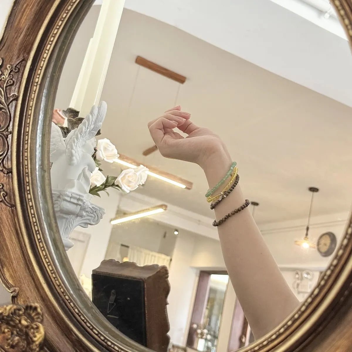 success bracelets on the hand