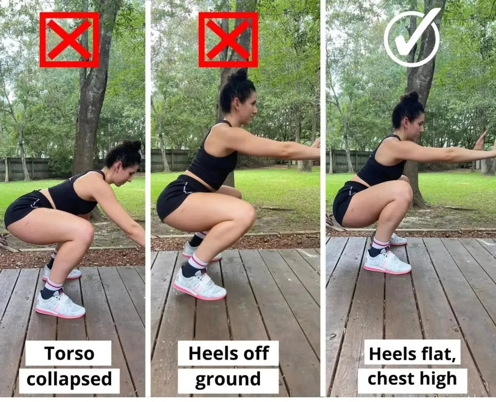 common mistakes to make when squatting