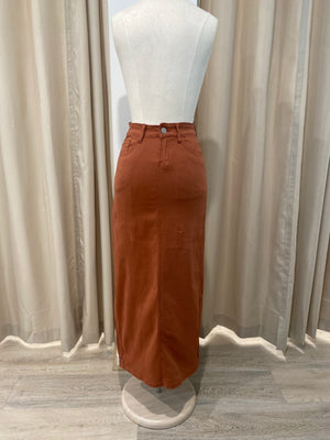 Stella Long Denim Skirt - Purposely Designed 