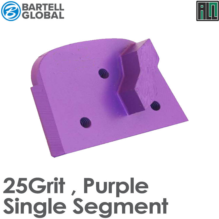 Bartell Global 25 GRIT, PURPLE, SINGLE SEGMENT FOR SOFT TO MEDIUM CONCRETE