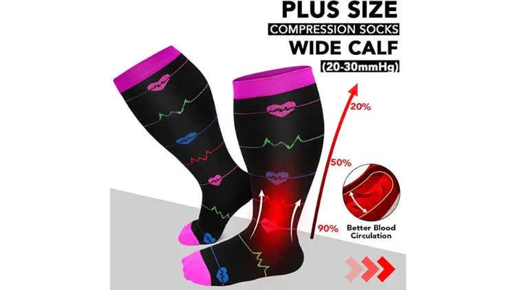 compression Socks 20-30mmHg Graduated compression