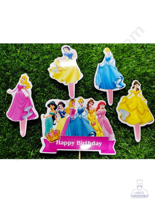 Cake Decor™ 6 pcs Barbie with Golden Border Paper Topper For Cake And –  Arife Online Store