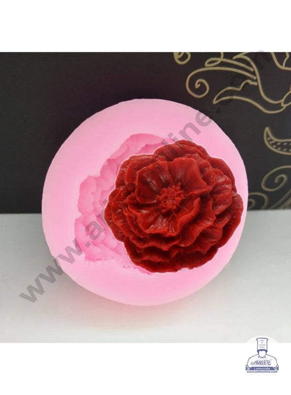 Austin Rose Candle Silicone Mold, Rose Flower Penoy Flower Soap