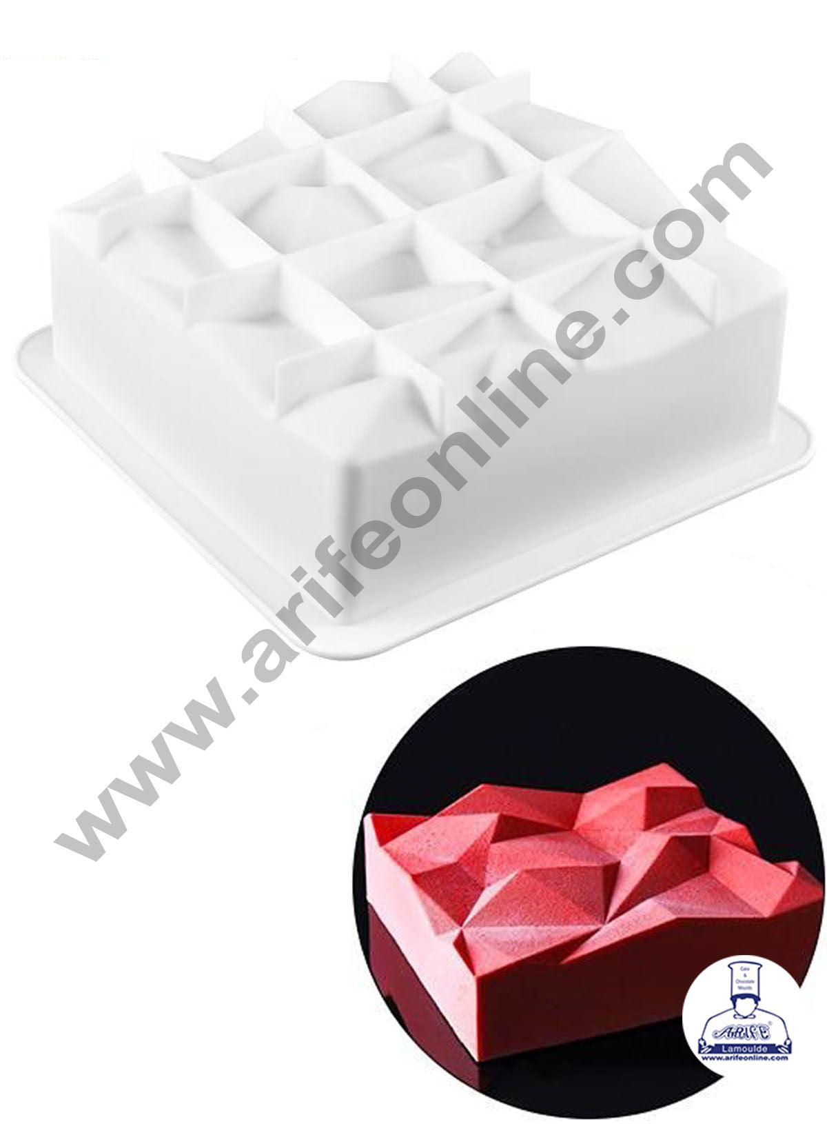 3D Geometric Silicone Mold Cake Dessert Muffin Baking Tools | Fruugo SA