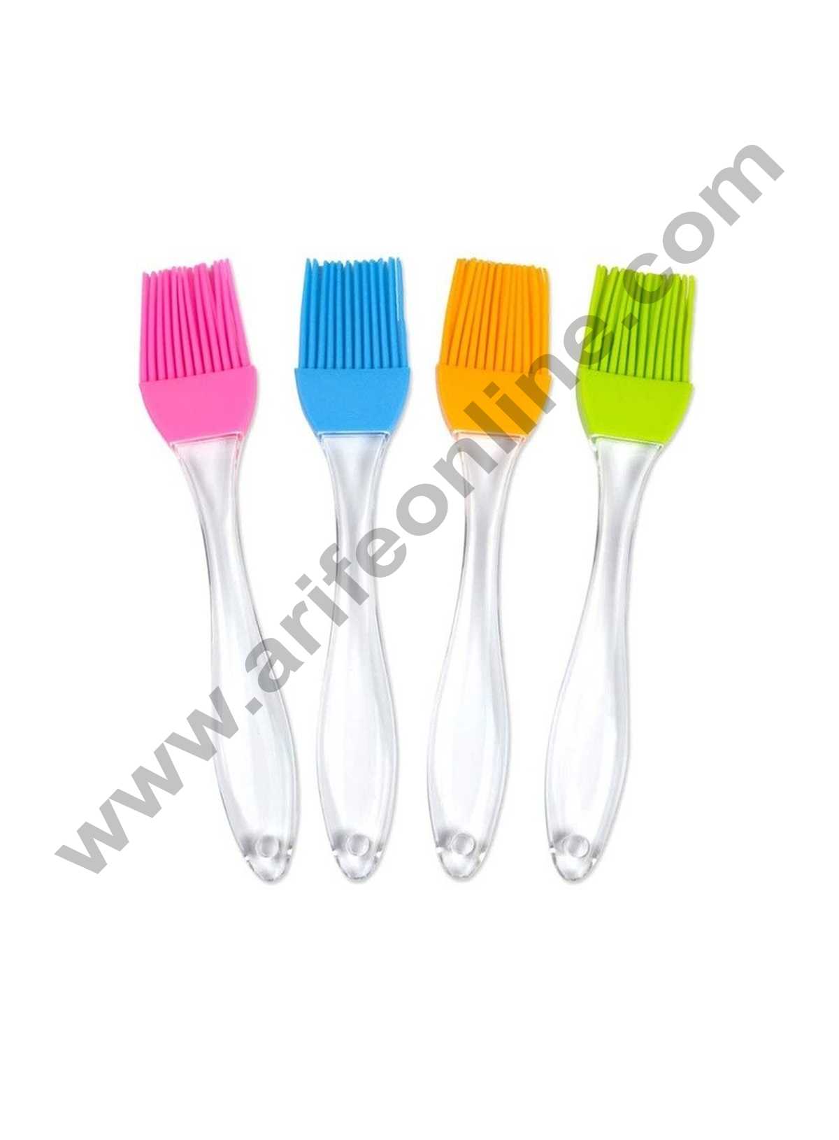 30503 SILICON PASTRY BRUSH WOODEN HANDLE | Flavormart.in