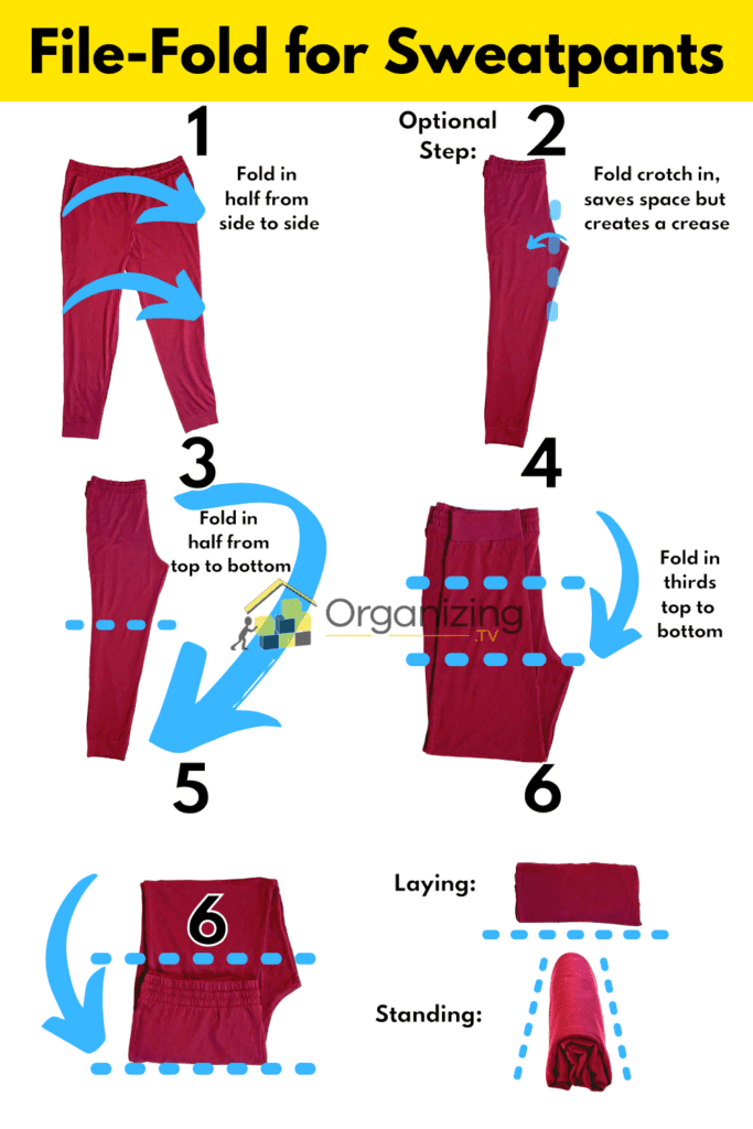 How To Fold Jogger Pants?