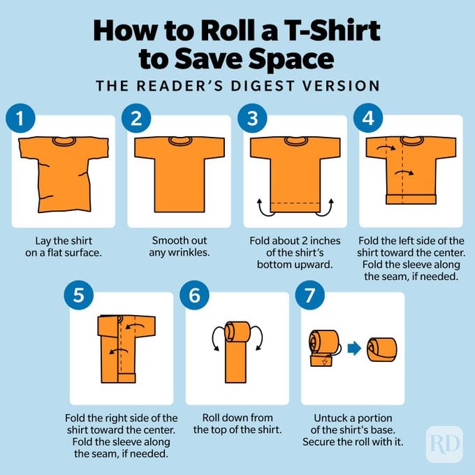 How To Fold T-Shirts For Travel Wrinkle Free?