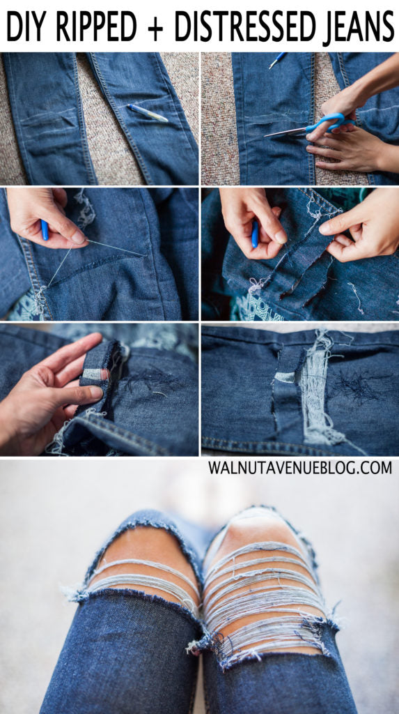 How To Make Tattered Jeans?