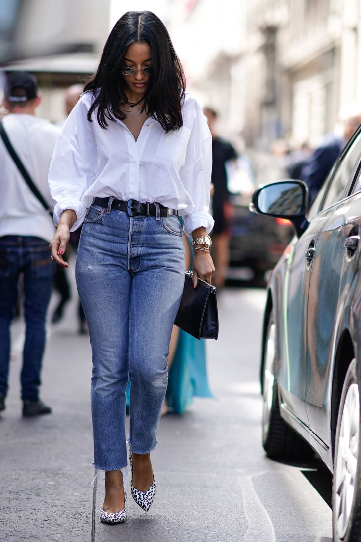 How To Style White Shirt With Jeans?