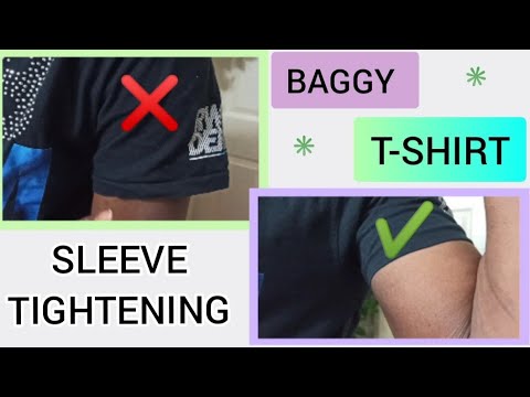 How To Tighten T Shirt Sleeves Without Sewing?