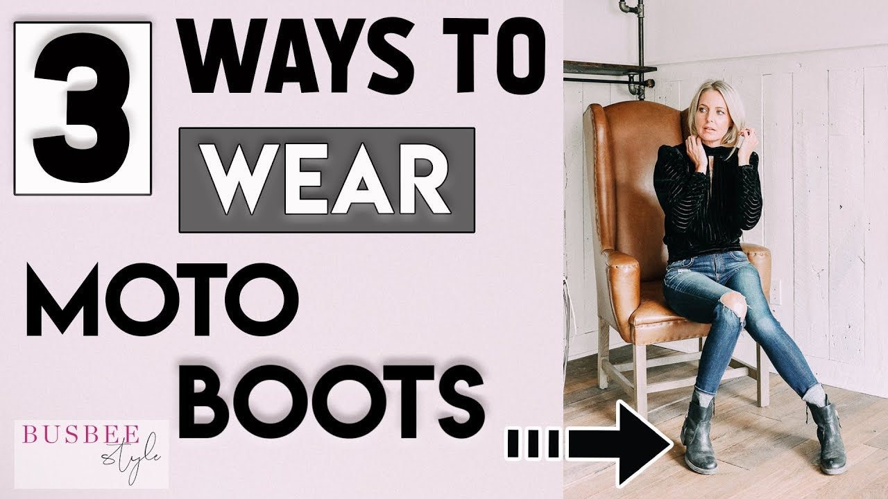 How To Wear Moto Boots With Jeans?