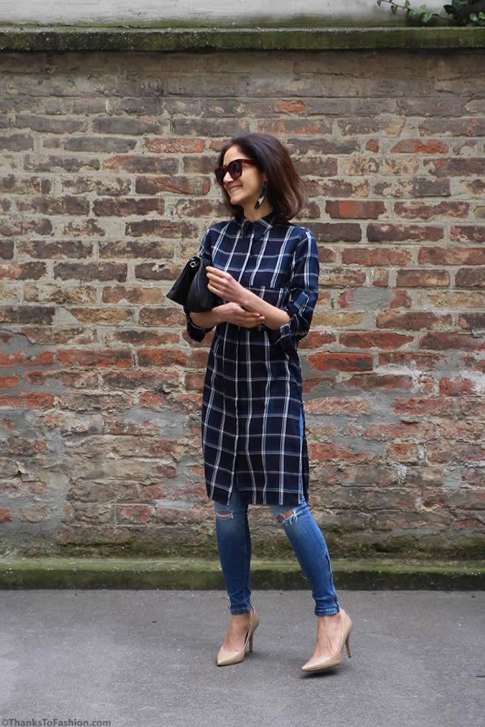 How To Wear Shirt Dress With Pants?