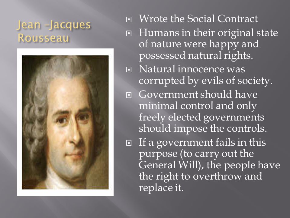 What Did Jean Jacques Rousseau Believe About Government?