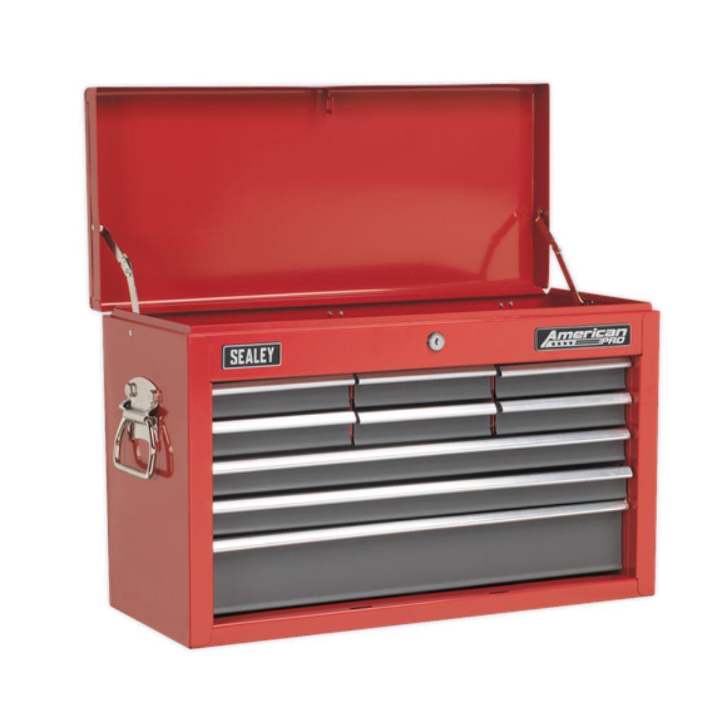 Topchest, Mid-Box Tool Chest & Rollcab 9 Drawer Stack, AP2200BBCPSTACK