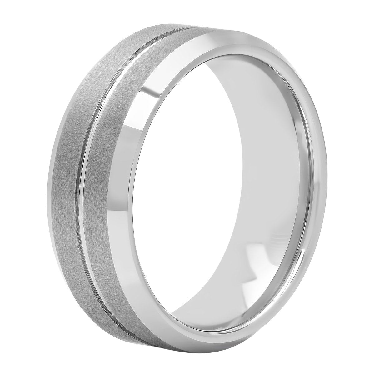 Tungsten Light Satin Finish 6Mm Domed Wedding Band – Jordan Jack