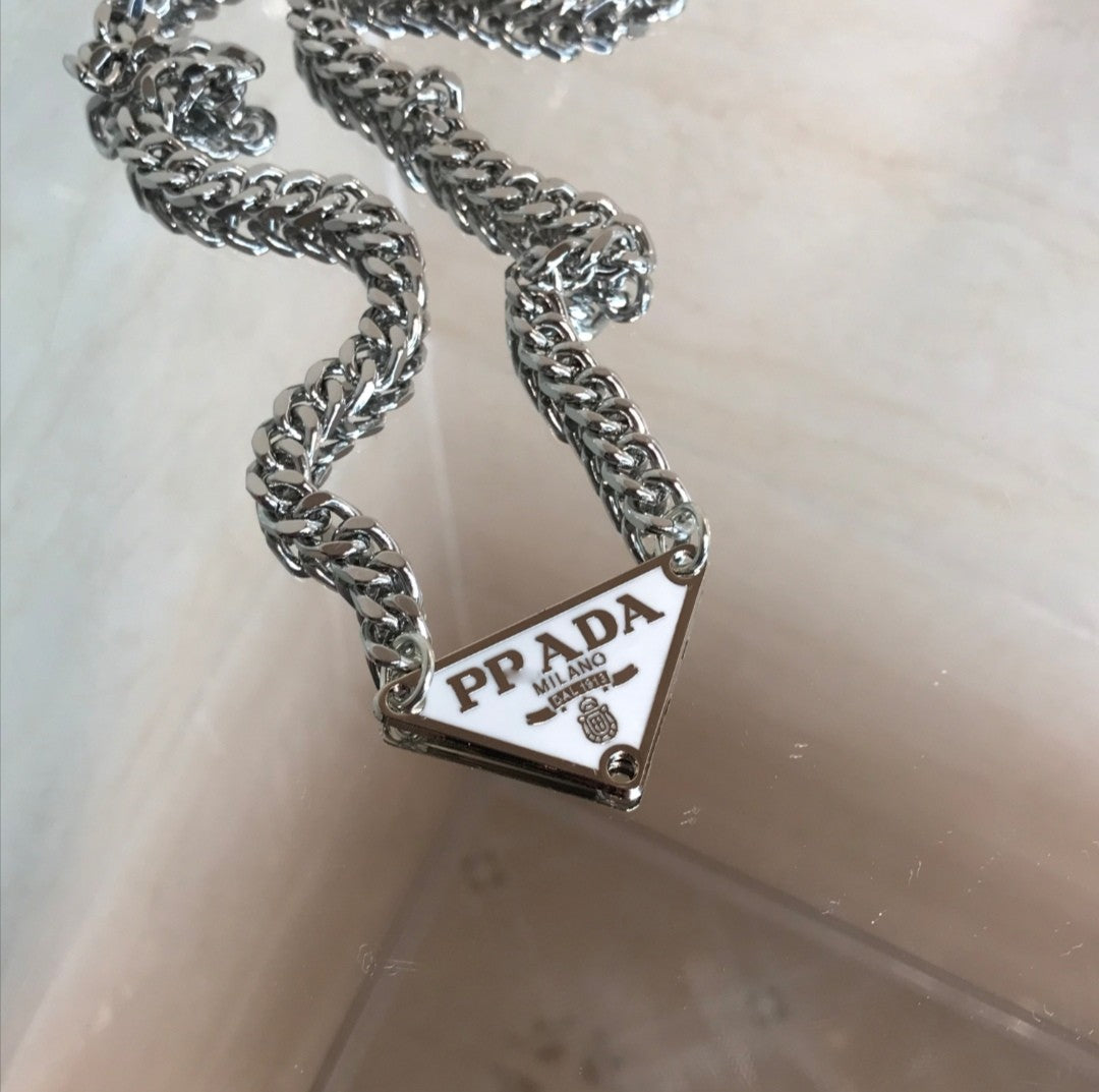 Prada Triangle Necklace – Art Go Store