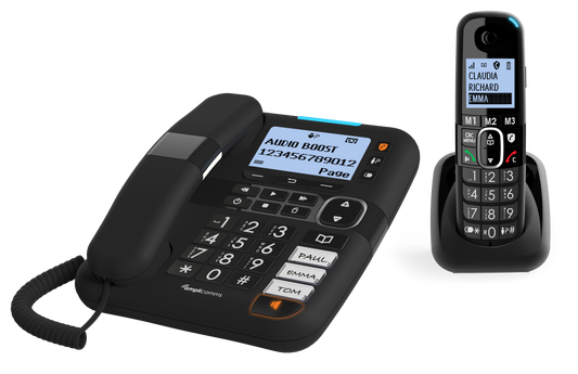 Téléphone sans fil Senior Amplifié +90dB / Swissvoice XTRA 2155