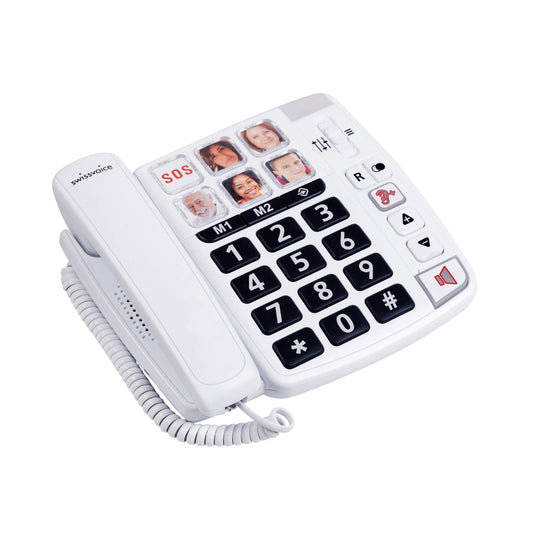 Swissvoice Xtra 3355 Combo Amplified Phone and Cordless Handset - Handset  Solutions