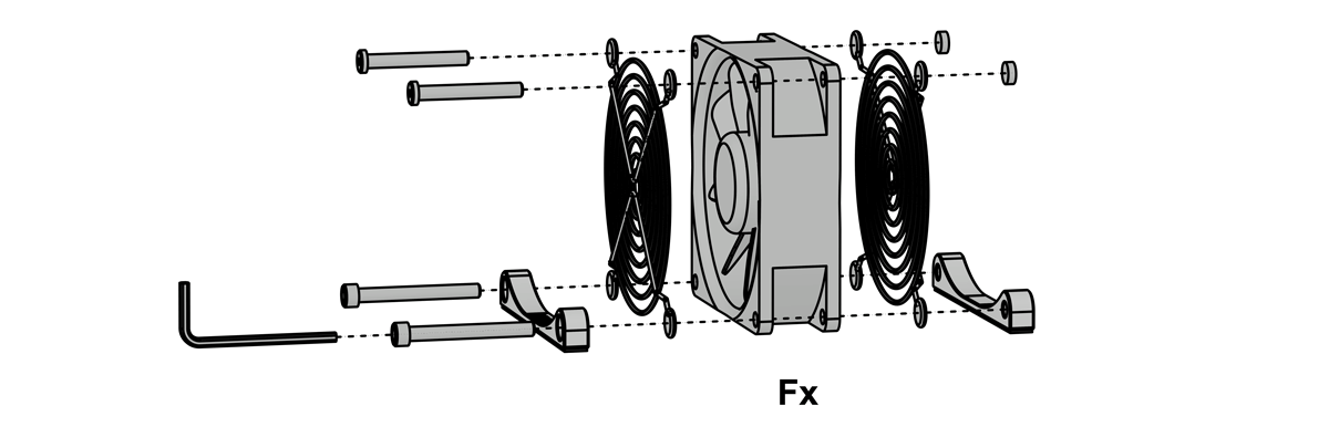 SVALT Cooling Dock model DHC 2nd generation with noted Fx modular diagram