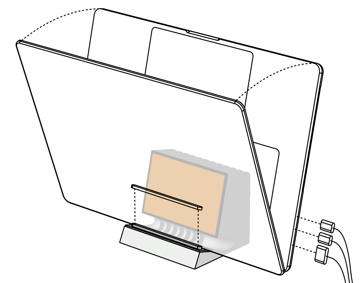 SVALT Cooling Dock DHCR with MacBook Pro 16-inch workstation setup