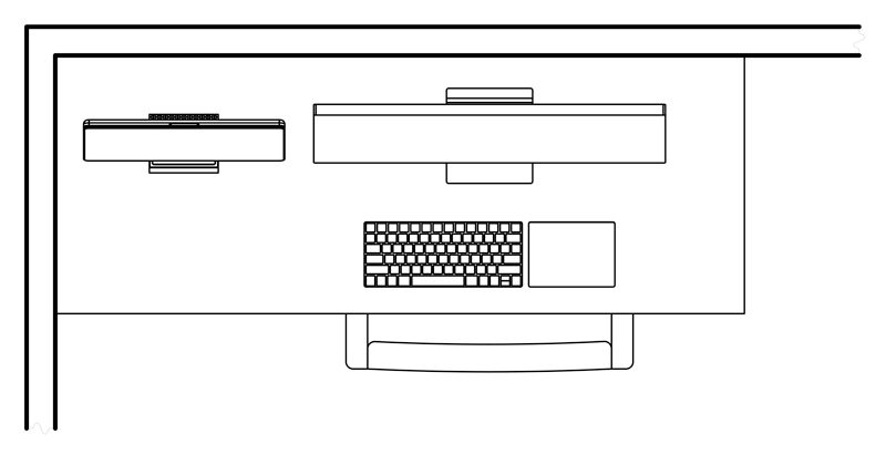 SVALT Cooling Dock with 16-inch MacBook Pro workstation layout