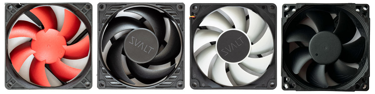 SVALT fans and colors R17, B16, W20, B22