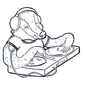 Badger DJ Sketch 