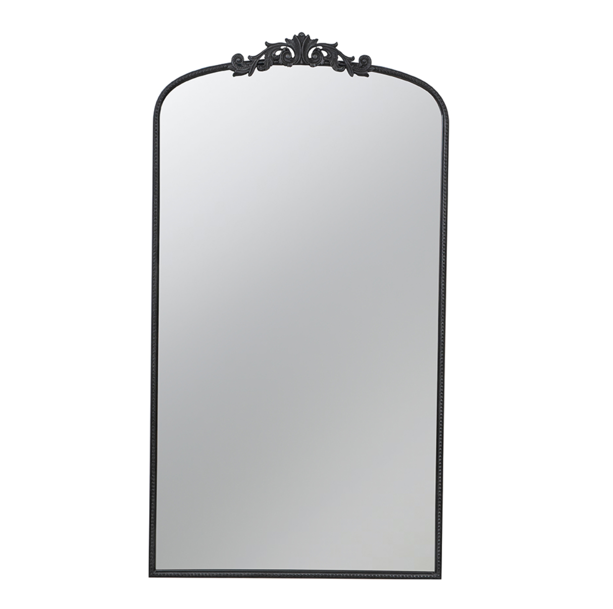 Black Full Length Arched Accent Mirror