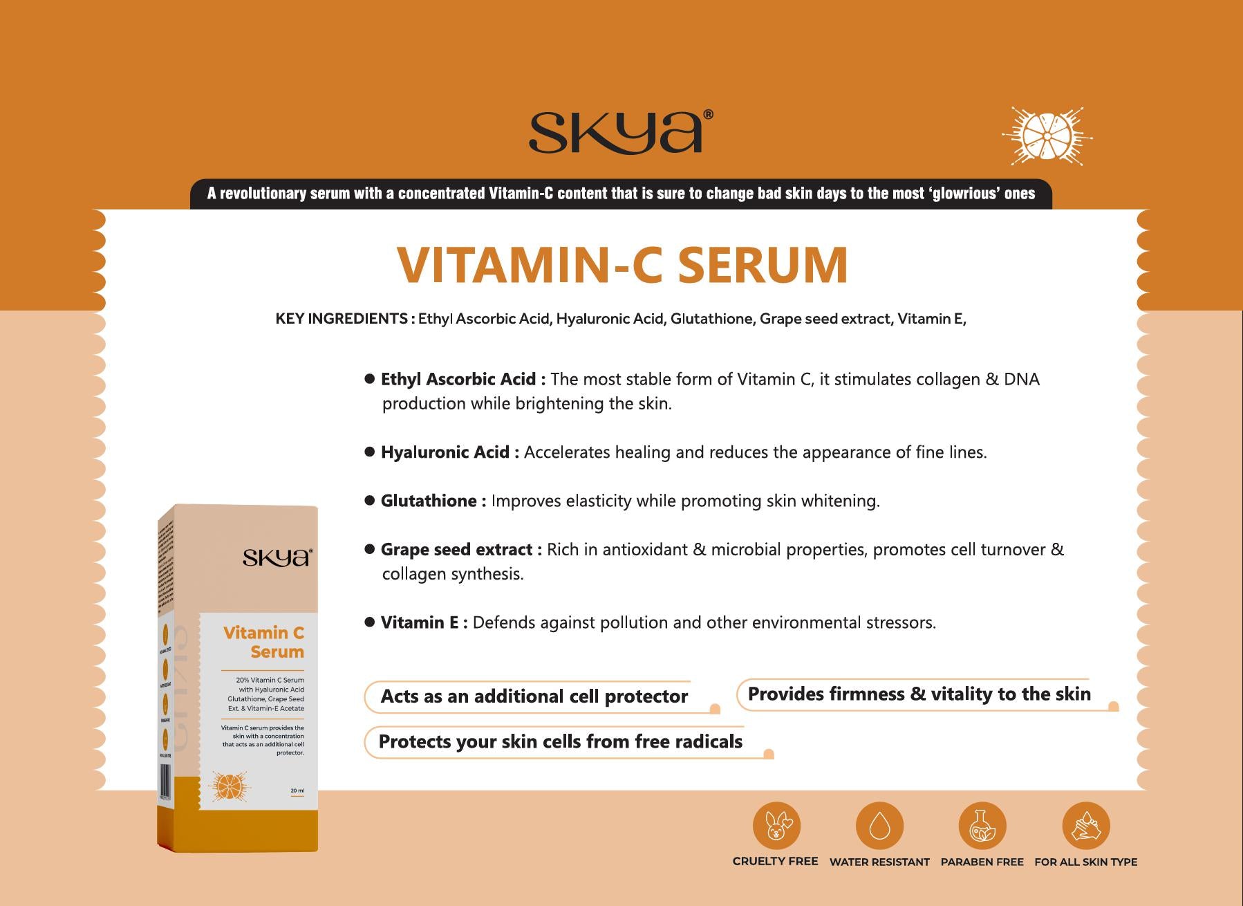 Vitamic C Serum - Cosmetic Export From India