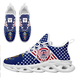 Personalized USA flag-themed Sneakers, Custom Patriotic Shoes, Veteran Gifts,MS-23020201 - Bacrelli