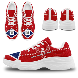 Personalized Patriotic Sneakers, Custom USA Flag Shoes, Veteran Shoes,FN020-23020199 - Bacrelli