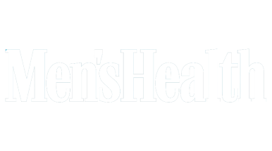 'Logo of Men's Health magazine in black text on a white background.'