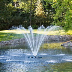Airmax PondSeries Fountain - 1 HP Single Arch Spray Pattern On Display