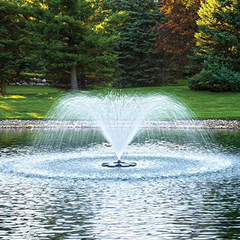 Classic Nozzle Pattern For Airmax EcoSeries 1/2 HP Floating Pond Fountain On Water