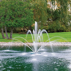 Double Arch Geyser Nozzle Pattern For Airmax EcoSeries 1/2 HP Floating Pond Fountain