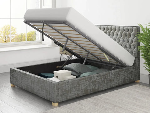 Brigitte Chesterfield Upholstered storage bed