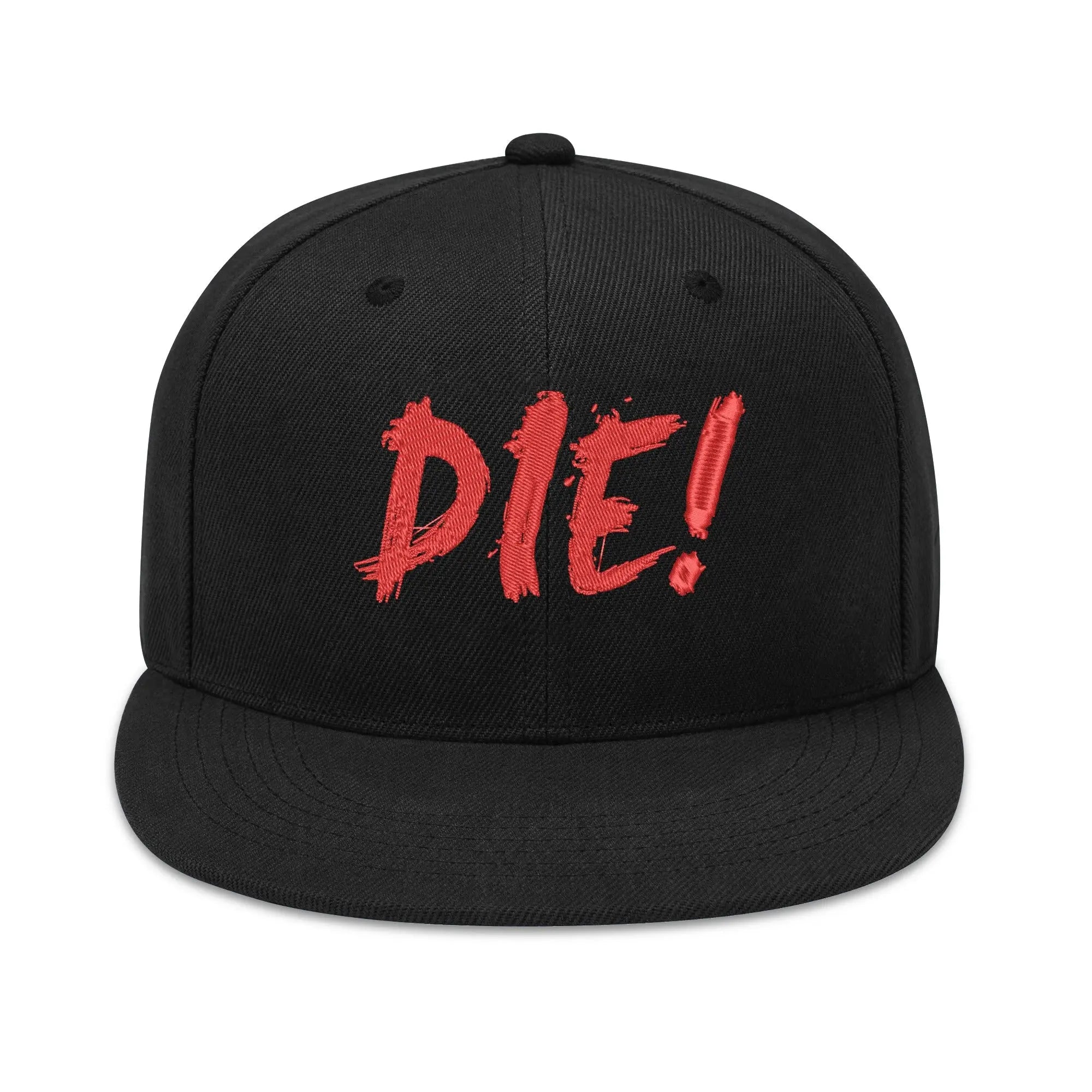 Necro - DIE! on Blk- Three Sides Embroidered Hip-Hop Hat NECRO SUPER STORE