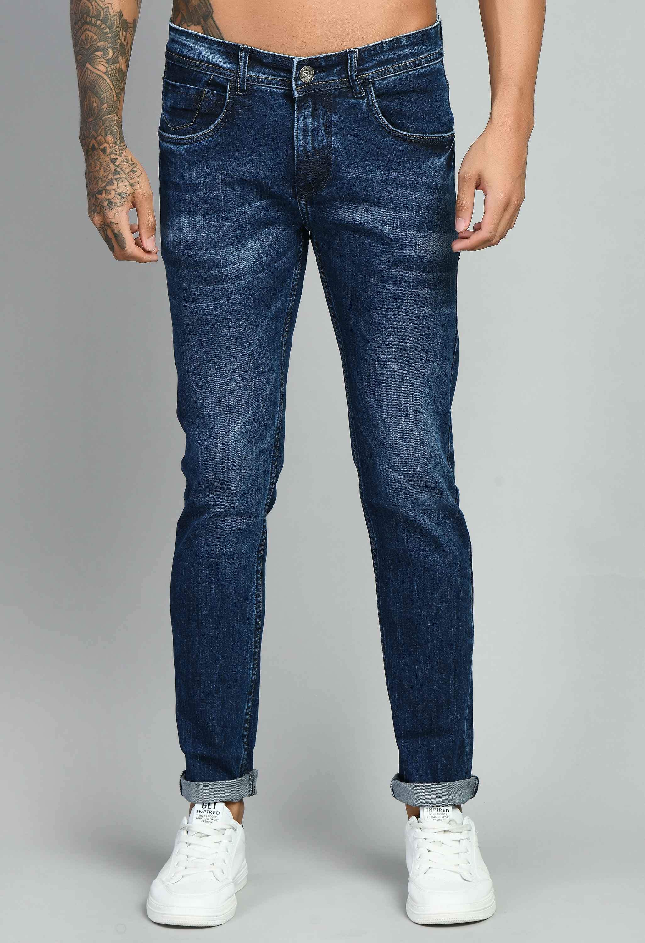 Buy Dark Indigo Blue Super Slim Fit Originals Stretch Jeans Online at  Muftijeans