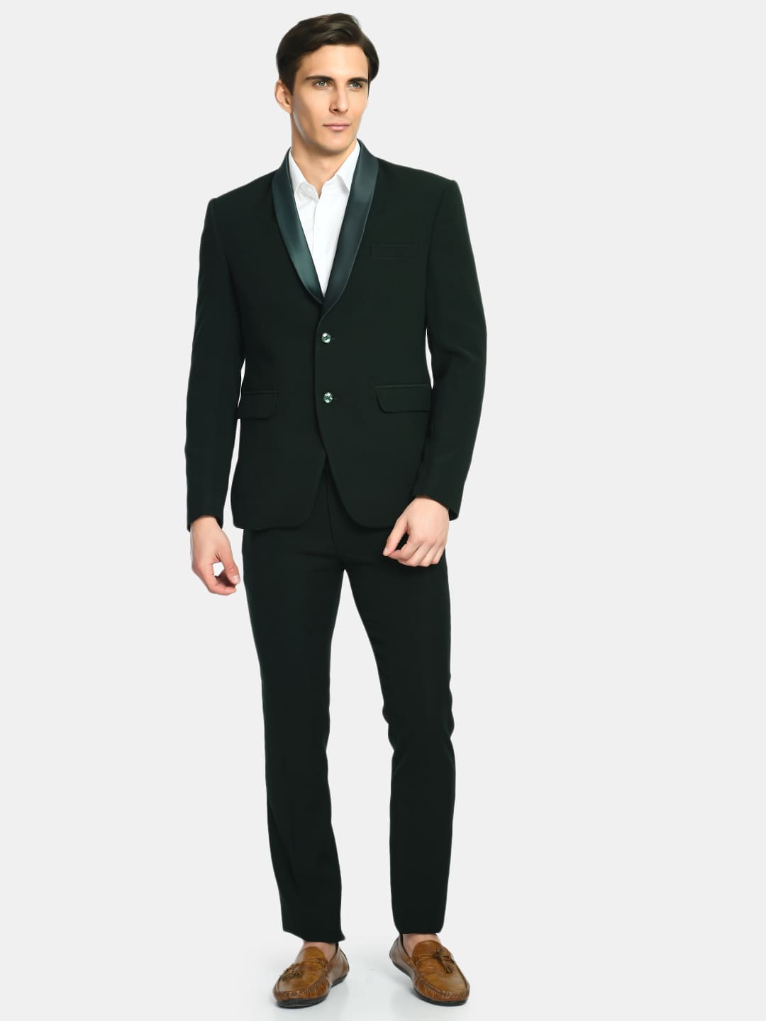 Navy Blue Notch Lapel Suit | Rent or Buy | Generation Tux Modern/Slim Fit Men's Merino Wool Navy Blue Suit