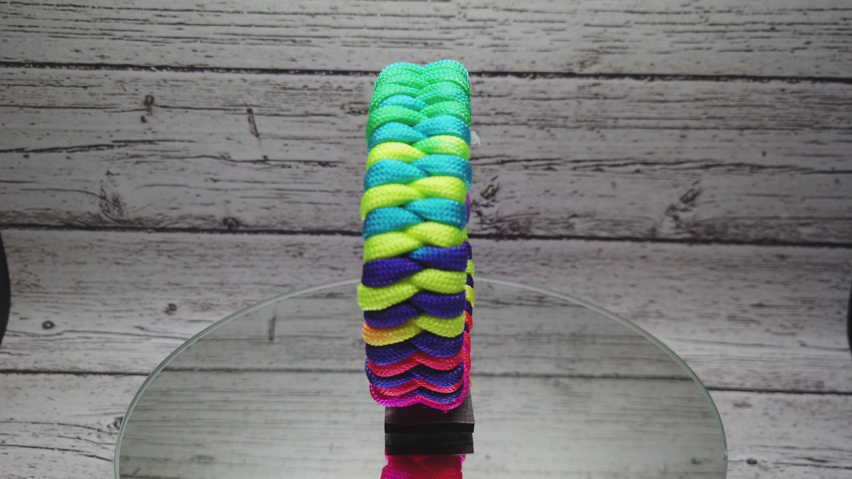 Wide Stitched Fishtail Paracord Bracelet Red Hawk  Surf City Paracord  Inc