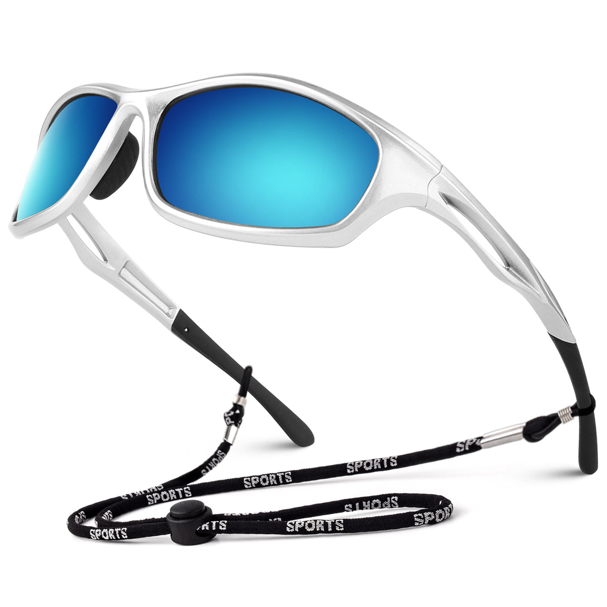 Men's Polarized Sports Sunglasses for Fishing Golf Metal Frame