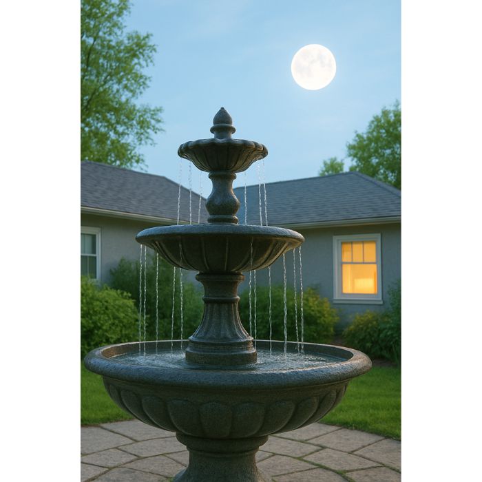 water feature in the backyard