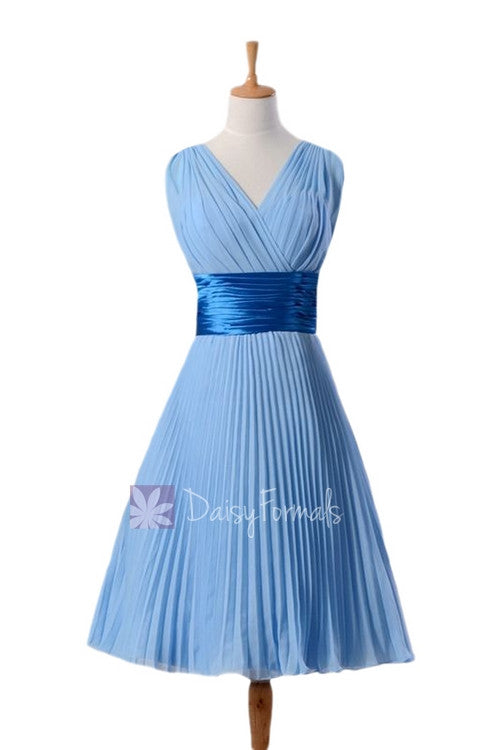 cornflower blue formal dress