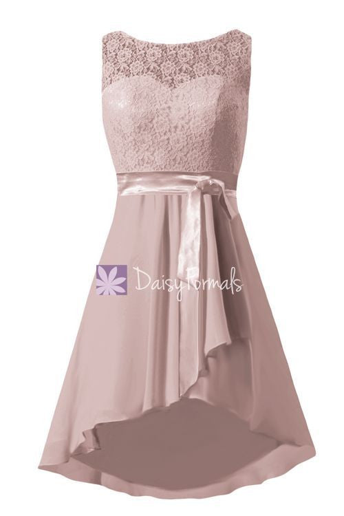 dusty rose short bridesmaid dresses