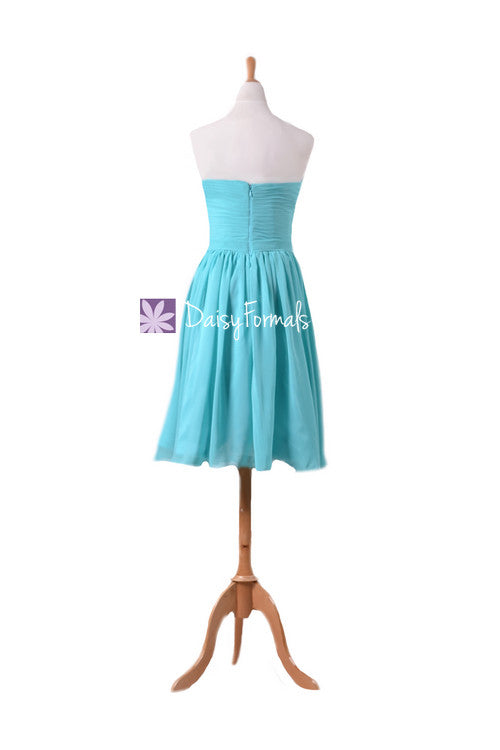 aqua blue beach dress