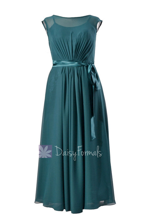 dark teal blue dress