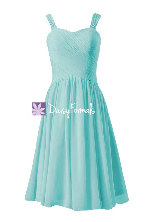 Elegant Robin Egg Blue Party Dress Cocktail Dress Beach Wedding