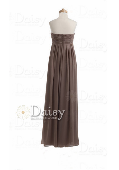 Handmade Long Mocha Bridesmaid Dress Brown Chiffon Bridesmaid Dressbm Daisyformals Bridesmaid 7876