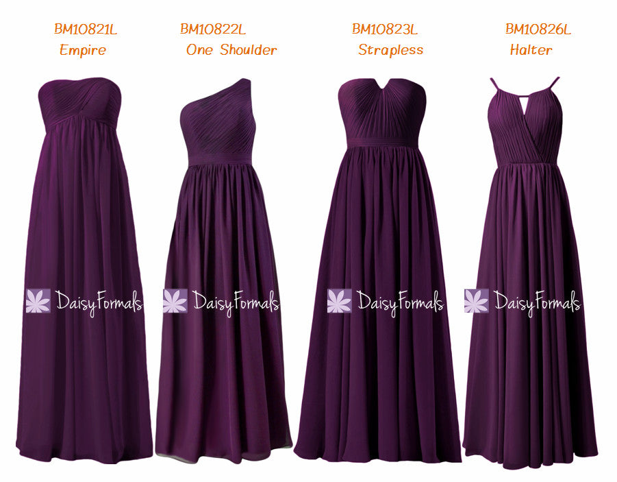 eggplant colored bridesmaid dresses